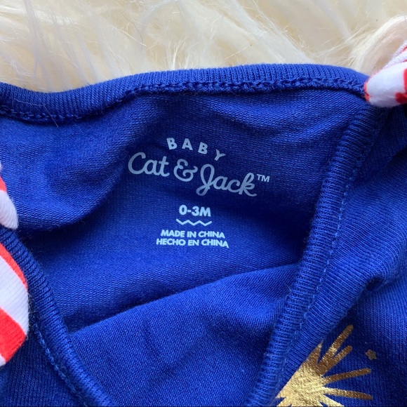 ❤️Cat & Jack❤️0-3m❤️Americana❤️3pc Outfit - Picture 3 of 3
